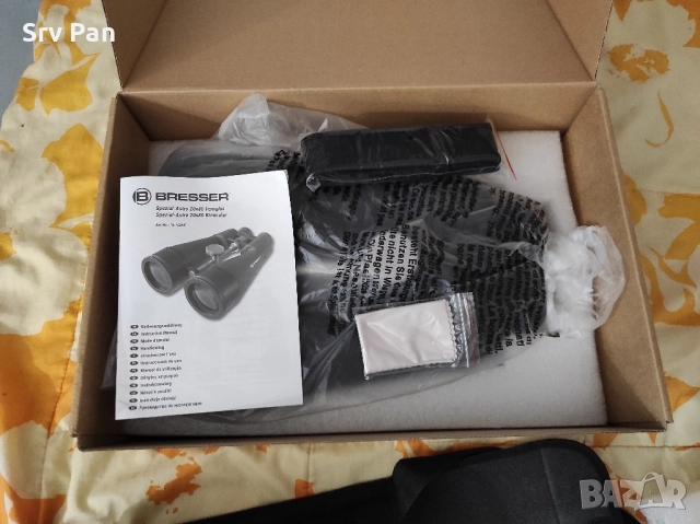 Бинокъл Bresser 20x80, снимка 9 - Екипировка - 52443924