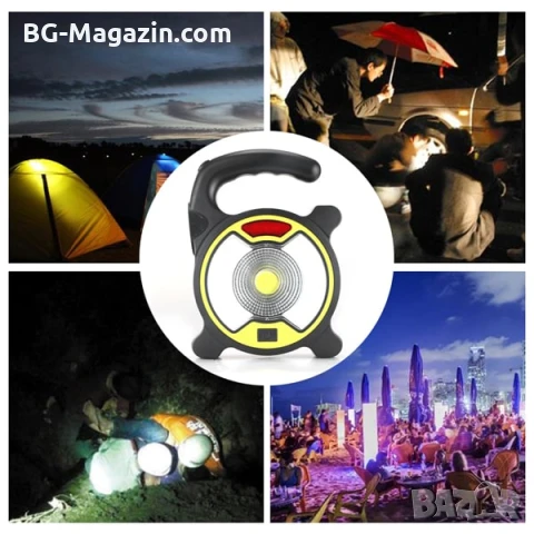 Преносима акумулаторна къмпинг соларна лампа осветление LED фенер USB зареждане за риболов палатка, снимка 4 - Къмпинг осветление - 51016970