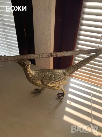  „Масивен месингов фазан – символ на елегантност и класа!“. , снимка 3 - Антикварни и старинни предмети - 49696047