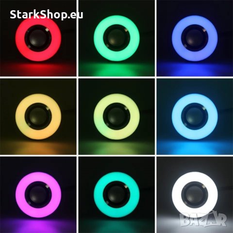 Bluetooth LED RGB крушка с вградена колона, снимка 4 - Bluetooth тонколони - 28908540