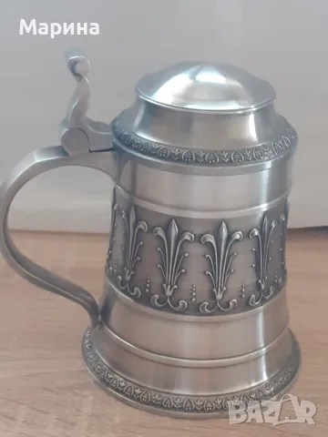 Халба от калай, 650 мл., Antik*Vintage#34, снимка 2 - Антикварни и старинни предмети - 47606287