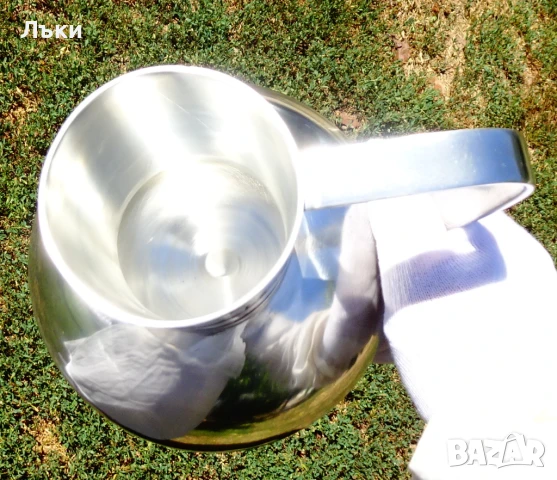 Кана от калай,калаена кана,хмел,житен клас,1.5 литра. , снимка 2 - Антикварни и старинни предмети - 51387827