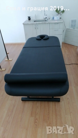 Електрическа кушетка Wenga (1мотор) - бяла/черна, снимка 7 - Кушетки - 43362302