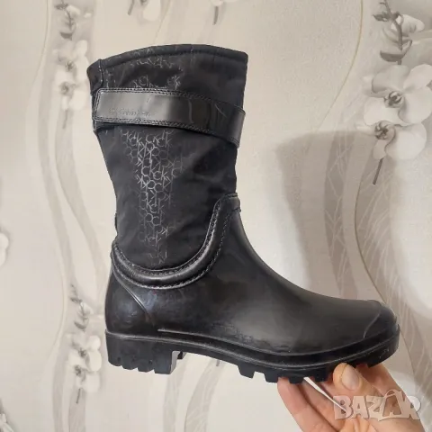 Гумени модни ботуши calvin klein номер 37, 5- 38 , снимка 11 - Дамски ботуши - 48120031