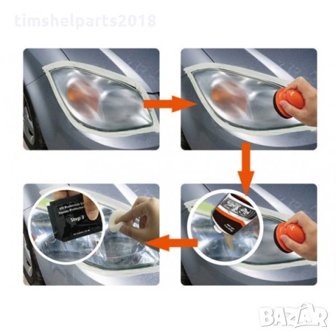 Комплект за ръчно полиране, Възстановяване, Почистване на фарове Visbella, снимка 5 - Аксесоари и консумативи - 33664594