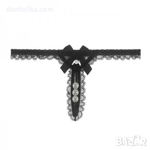 P1378 Секси прашки за жени с отворено дъно и Ж-стринг наниз. Дамско бельо прашки с топчета, снимка 10 - Бельо - 35042889