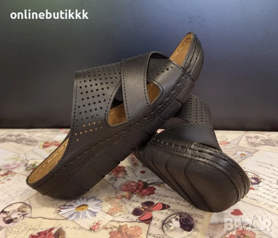 Анатомични чехли със стелки от естествена кожа 🍒, снимка 1