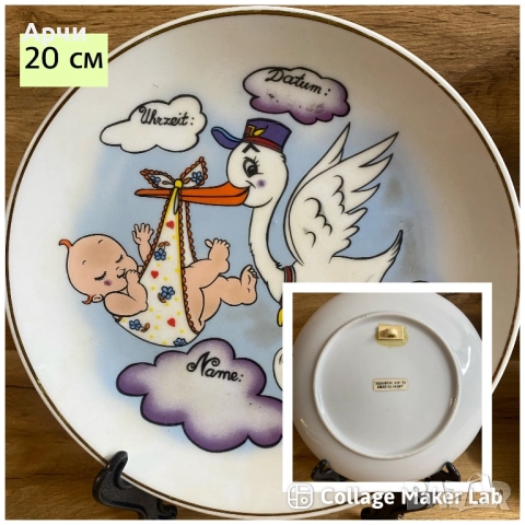 Порцеланови чинии за декорация, снимка 5 - Други ценни предмети - 52700075