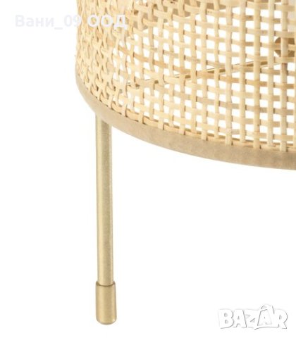 Ратанова настолна лампа, снимка 3 - Настолни лампи - 43907906