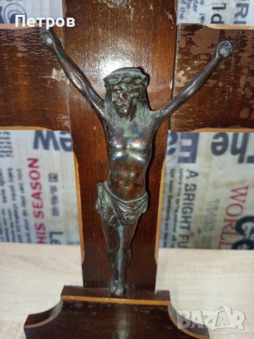 Разпятие/Кръст, снимка 2 - Антикварни и старинни предмети - 53179900
