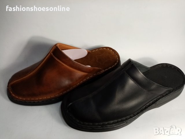 Мъжко сабо Кристиян.Българско пройзводство, ест кожа. , снимка 3 - Мъжки чехли - 40036559