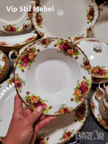 Сервиз за хранене Royal Albert,  Old County Rose , снимка 14 - Сервизи - 48952345