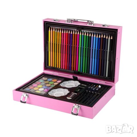 Подаръчен комплект за рисуване 145 части в куфар, снимка 6 - Други - 43145547