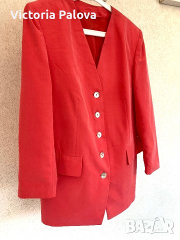 Прекрасно сако опушен корал Германия, снимка 8 - Сака - 40382696