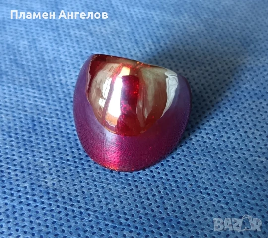 Стъклен пръстен, снимка 3 - Пръстени - 51083278