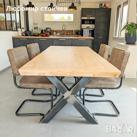 Метални крака за маса, трапезна маса, бюро, снимка 2 - Бюра - 47699110