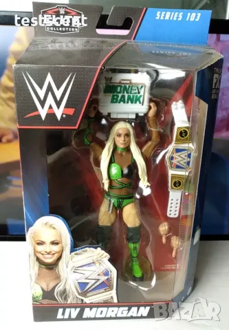 Екшън фигура WWE Liv Morgan Лив Морган Mattel Elite Series 103 играчка figure, снимка 2 - Колекции - 48925231