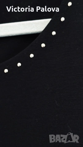 MARCCAIN оригинал черна рокля с метални капси премиум качество и стил, снимка 4 - Рокли - 53309712