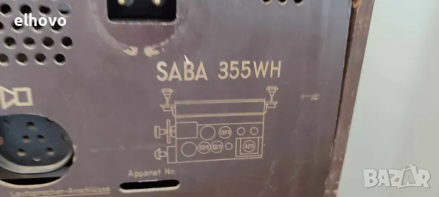 Старо лампово радио Saba 355H, снимка 4 - Антикварни и старинни предмети - 48903492