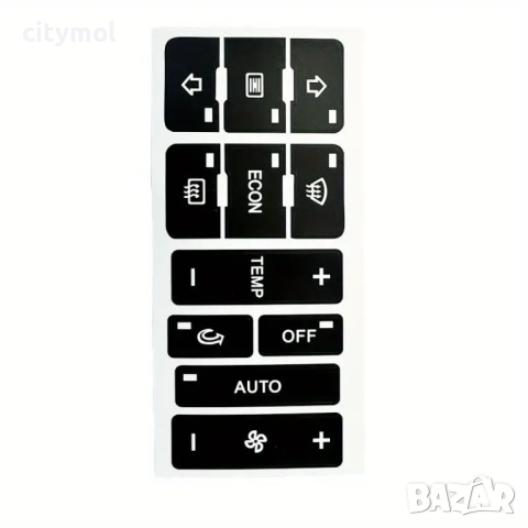 Лепенки за бутони климатроник AUDI A2, A3 и A8L, снимка 3 - Аксесоари и консумативи - 51488404