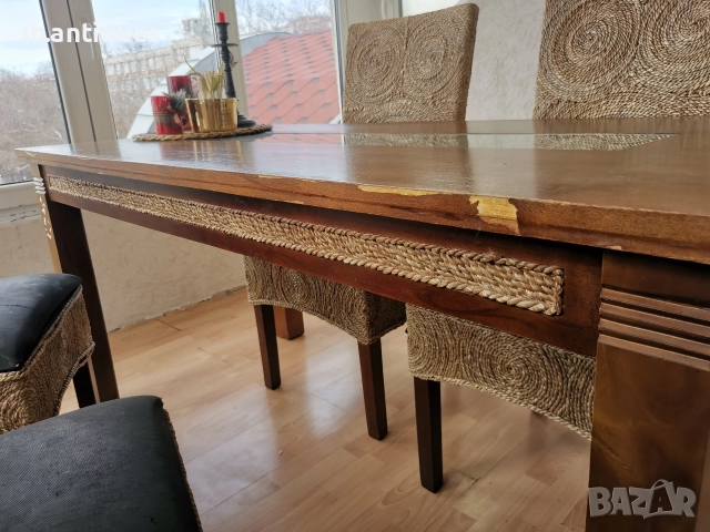 Трапезна маса и столове , снимка 7 - Маси - 52697358