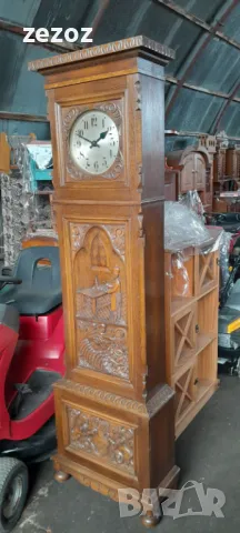 Часовник антикварен паркетен, снимка 9 - Стенни часовници - 48162883