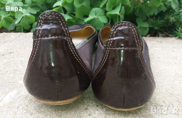Луксозни пантофки Tommy Hilfiger - сатенени и лачени обувки!, снимка 7 - Дамски елегантни обувки - 27970580