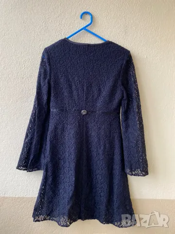 Черна дантелена рокля - М, снимка 2 - Рокли - 50437563