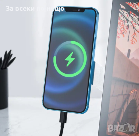 Магнитна поставка за закрепване на телефон към лаптоп, снимка 6 - Други - 44855015