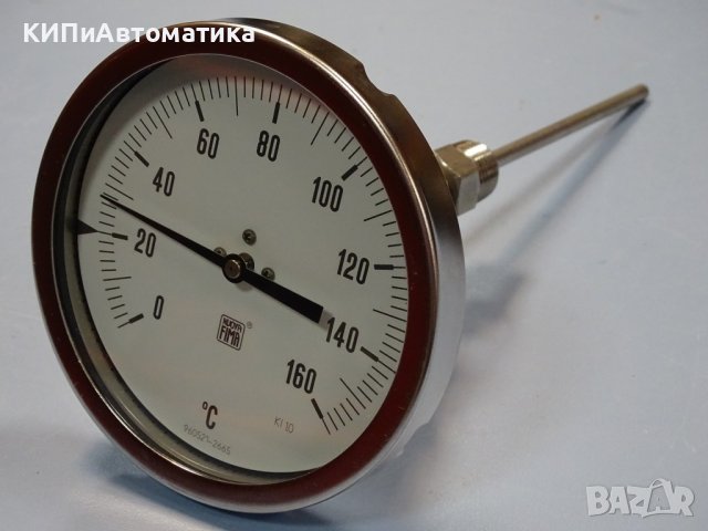  термометър биметален неръждаем Nuova Fima 0/+160°C, L-150mm, ф130mm, снимка 11 - Резервни части за машини - 37083223