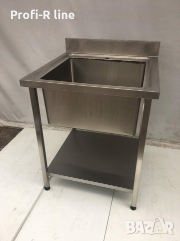 Мивка от неръждавейка с долен рафт РАЗМЕРИ, снимка 7 - Обзавеждане за заведение - 26833582