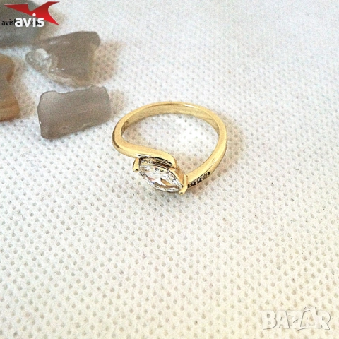 Пръстен с 14К златно покритие 224835, снимка 2 - Пръстени - 52918061