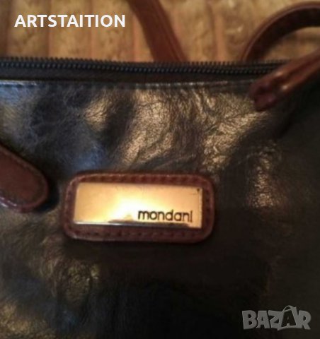 Чанта кожена MONDANI и бежова кожена, снимка 3 - Чанти - 28704166