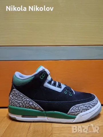 Jordan 3 Retro Pine Green, снимка 5 - Маратонки - 49453805