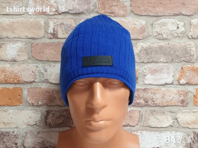 Нова зимна шапка SilverStar в син цвят, снимка 5 - Шапки - 43375757