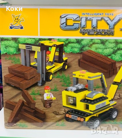 Лего конструктор *CITY * Engineering Team 🏗️ 476 части, снимка 2 - Конструктори - 43280498
