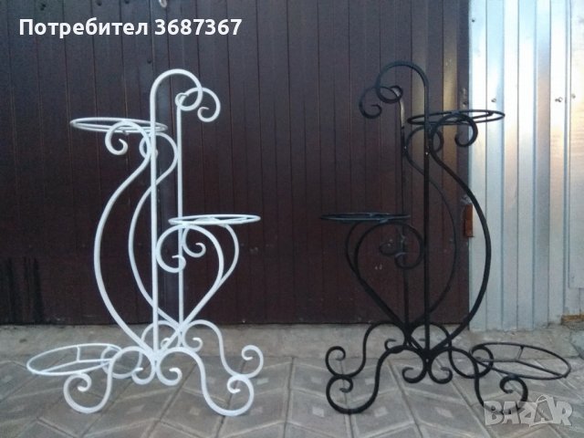 Цветарници и стойки за цветя и саксии от ковано желязо , снимка 5 - Саксии и кашпи - 40218983