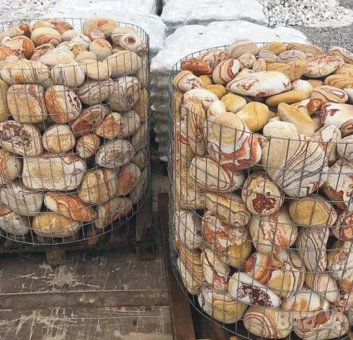 Габиони декорация в градината --Мебели, маса, пейка, столче --Интериор, барбекю, езерце, водопад.. , снимка 4 - Градински мебели, декорация  - 47530970