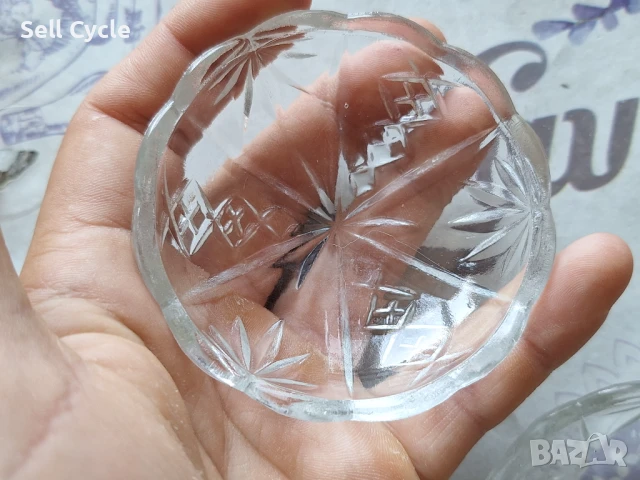 ✅МАЛКИ СТЪКЛЕНИ ЧИНИЙКИ - ЗА СЛАДКО/СОСИЕРА❗, снимка 2 - Чинии - 51106776