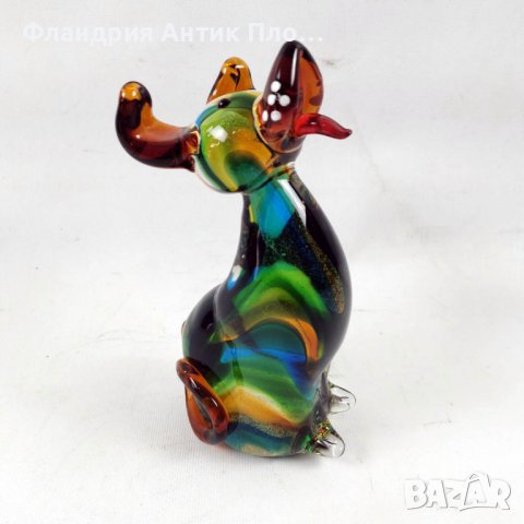 Стъклено куче, снимка 4 - Статуетки - 40008413