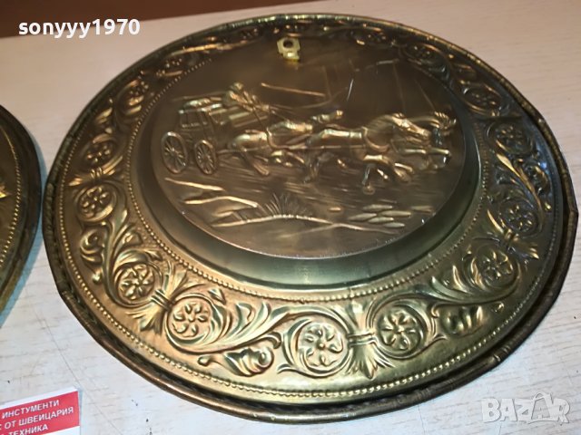 КОНЕ КАРЕТИ-МЕД/МЕСИНГ 31СМ 2БР-ВНОС АНГЛИЯ 2605221946, снимка 16 - Антикварни и старинни предмети - 36885870