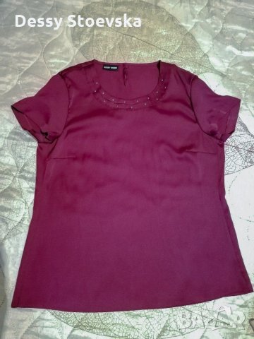 Блузка в цвят Бордо , снимка 2 - Тениски - 29074978