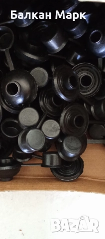 Тапи, шайби с метална сърцевина 30х7,5 – 100бр., черни за поликарбонатни плоскости, снимка 2 - Железария - 51455144