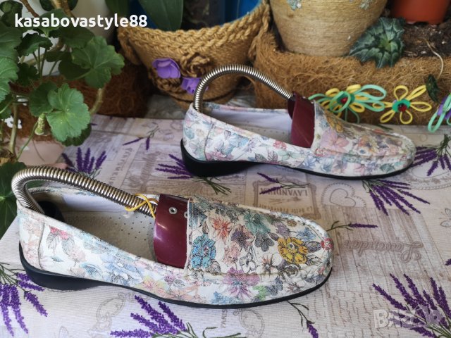 Обувки с флорални мотиви , снимка 6 - Дамски ежедневни обувки - 40333565