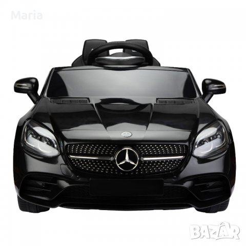 Акумулаторен КОЛА Licensed Mercedes Benz SLC300 12V с меки гуми с Кожена седалка, снимка 6 - Детски велосипеди, триколки и коли - 37014556
