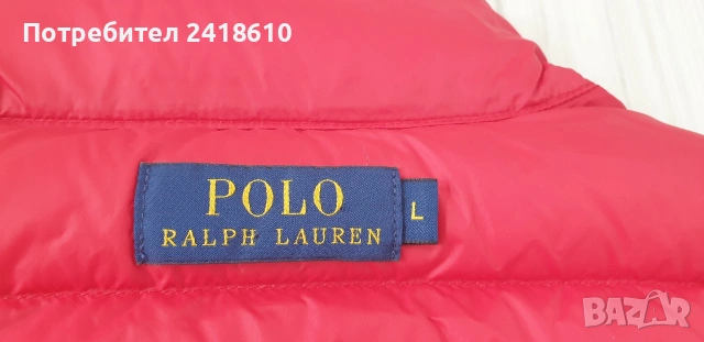 POLO Ralph Lauren Down Womens Vest Size - L / ОРИГИНАЛ! Дамски Пухен Елек!, снимка 6 - Якета - 53589692