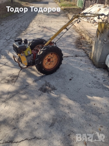 Мотоблок, мотофреза или мотокултиватор акме след основно сервизиране и рециклиране.