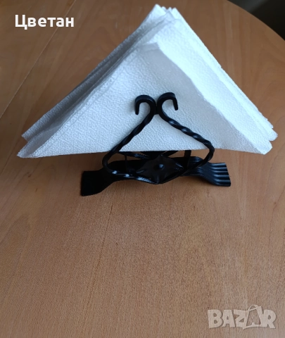 салфетник от ковано желязо, снимка 6 - Антикварни и старинни предмети - 52573517