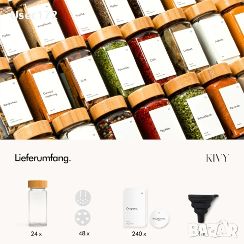 Комплект буркани за подправки