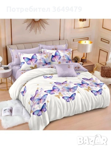 Спален комплект от 6 части, снимка 4 - Спално бельо - 53220473
